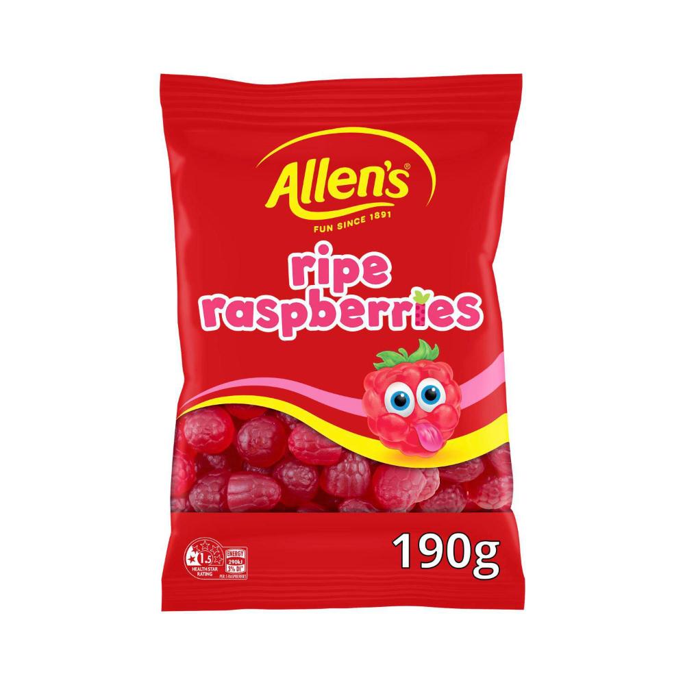 Allens Ripe Raspberries 190g
