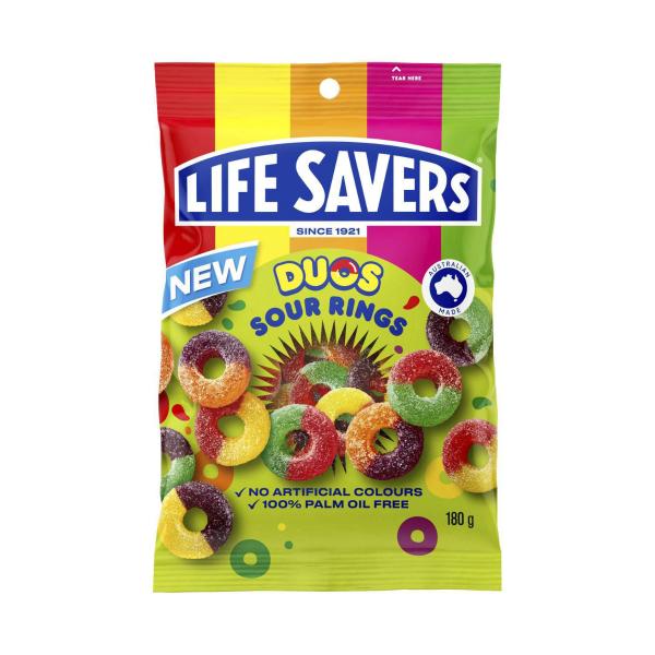 Life Saver Duos Sour Rings 180g