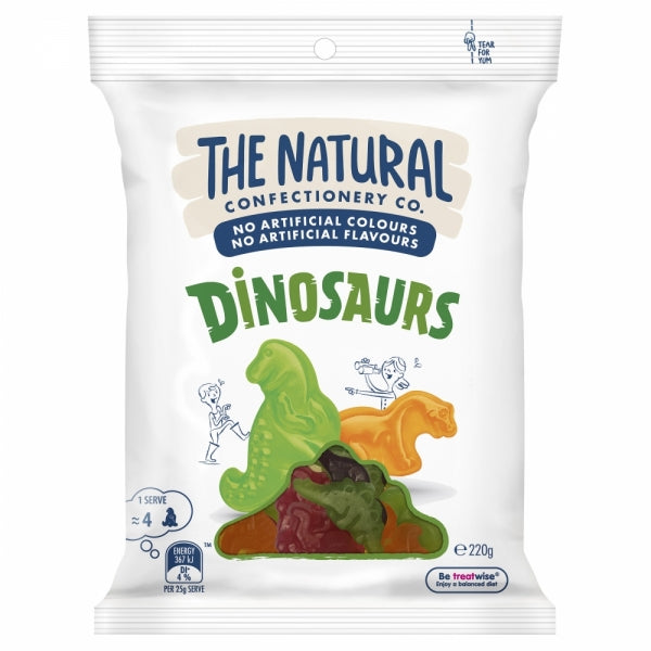 The Natural Confectionary Dinosaurs 220g